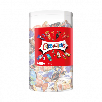 Celebrations Box 150 Stück (Twix, Milky Way, Snickers, Mars, Bounty, Galaxy, Galaxy Caramel), 1,435 kg